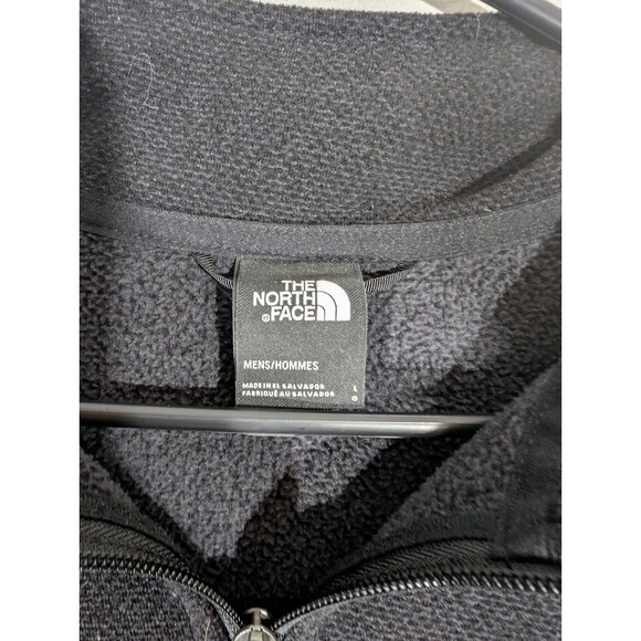 The North Face Mens Black 1/4 Zip Fleece Jacket Sz Large Outdoor Hiking Gopcore - Picture 4 of 6